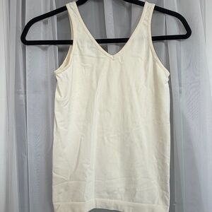 Spaghetti Strap Top in cream color Womens size L